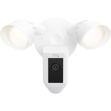 image of Ring - Floodlight Cam Plus Outdoor Wired 1080p Surveillance Camera - White with sku:b08f6gpqq7-streamline