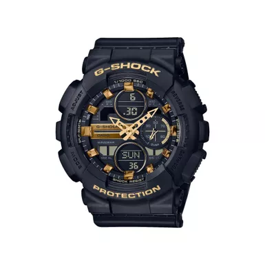 G-Shock - Ladies Compact G-Shock Ana-Digi Watch Black & Gold