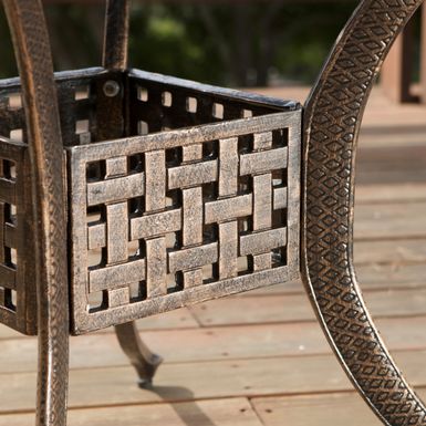 Dusk Circular Outdoor Cast and Wicker 5-piece Set by Christopher Knight Home