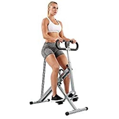 Sunny Health & Fitness Squat Assist Row-N-Ride Trainer for Glutes Workout