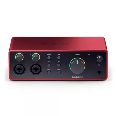 image of Focusrite Scarlett 4i4 4th Gen USB Interface with Software Suite with sku:framscr4i44g-adorama