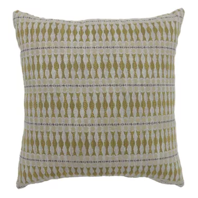 image of Contemporary Fabric 21" x 21" Throw Pillows in Yellow (Set of 2) with sku:idf-pl6030yw-l-2pk-foa