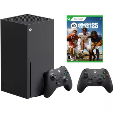 Xbox X + College Football 25 Bundle with Extra Controller