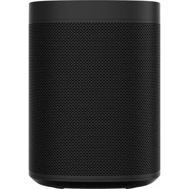 image of Sonos - One (Gen 2) Smart Speaker with Voice Control built-in - Black with sku:bb21192177-bestbuy