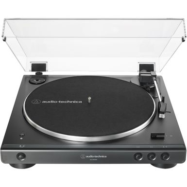 image of Audio-Technica - Bluetooth Stereo Turntable - Black with sku:bb21262567-6344415-bestbuy-audiotechnica