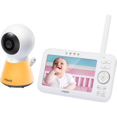Alt View Zoom 12. VTech - 5" Video Baby Monitor w/Adaptive Night Light - White