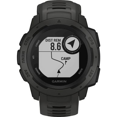 Alt View Zoom 11. Garmin - Instinct GPS Smartwatch 45mm Fiber-Reinforced Polymer - Graphite