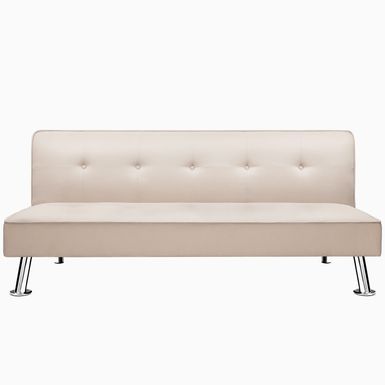 image of Homall Convertible Futon Sofa Bed for Living Room Couches Set - Beige with sku:zahbr4075b25kuv2fpyj8qstd8mu7mbs-overstock