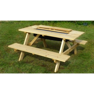 image of Merry Products Cooler Picnic Table - Natural with sku:ycu0a2qroatvs1gw3qegaqstd8mu7mbs-mer-ovr