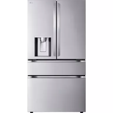 image of LG - 28.6 Cu. Ft. French Door Smart Refrigerator with Full-Convert Drawer - Stainless Steel with sku:bb22188501-bestbuy