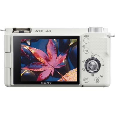 Alt View Zoom 16. Sony - Alpha ZV-E10 Mirrorless Vlog Camera - Body Only - White