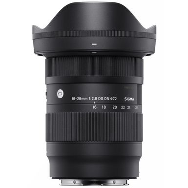image of Sigma 16-28mm f/2.8 DG DN Contemporary Lens Compatible with Sony E Bundle with 72mm 10-Layer HMC Multi-Coated Circular Polarizer Lens Filter, UV Lens Filter, Cleaning Kit with sku:sg1628soefk-adorama