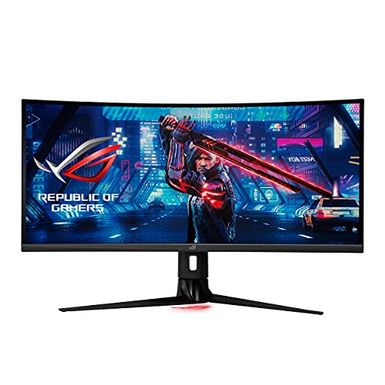 ASUS ROG Strix 34â€ Ultra-wide Gaming Monitor (XG349C) - UWQHD (3440 x 1440), 180Hz, 1ms, Extreme Low Motion Blur Sync, 135% sRGB, G-Sync Compatible, DisplayHDR 400, Eye Care, USB-C, DisplayPort, HDMI