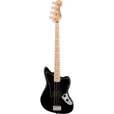 image of Squier Affinity Series Jaguar Bass H Electric Guitar, Maple Fingerboard, Black with sku:sq37853506-adorama