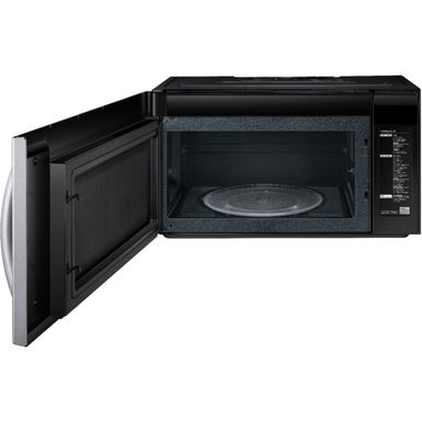Alt View Zoom 12. Samsung - 2.1 Cu. Ft. Over-the-Range Microwave with Sensor Cook - Stainless steel