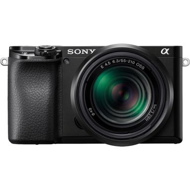 Alt View Zoom 13. Sony - Alpha 6100 Mirrorless Camera 2-Lens Kit with E PZ 16-50mm and E 55-210mm Lenses - Black