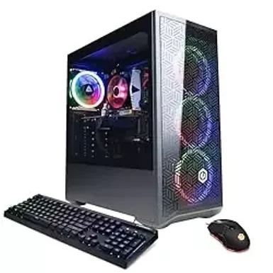 image of CyberPowerPC Gamer Xtreme Gaming PC, Intel Core i5-14400F 2.5GHz, GeForce RTX 4060 8GB, 16GB DDR5, 2TB PCIe Gen4 SSD, WiFi Ready & Windows 11 Home (GXi11240CPGV11) with sku:cy1240cpgv11-adorama