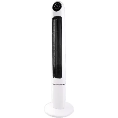 image of Lifesmart - 47" Digital Pedestal Fan - White/Black with sku:bb22291848-bestbuy