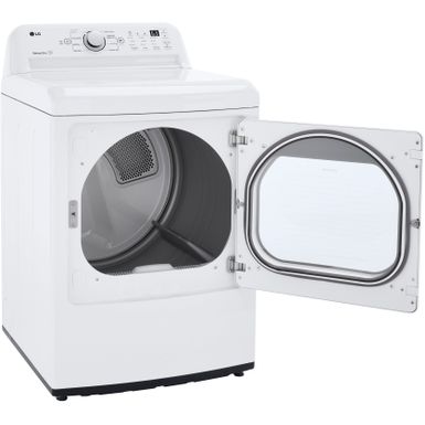 Alt View Zoom 13. LG - 7.3 Cu Ft Electric Dryer with Sensor Dry - White