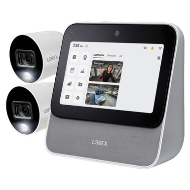 image of Lorex Smart Home Security Center with 2x W282CAD 1080p Indoor/Outdoor Wi-Fi Cameras with sku:lrxl871tca2e-adorama