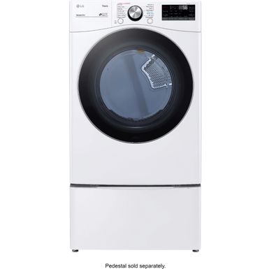 Alt View Zoom 15. LG - 7.4 Cu. Ft. Stackable Smart Gas Dryer with Steam and Built In Intelligence - White