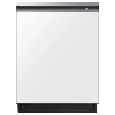 Samsung - Bespoke AutoRelease Dry Smart Built-In Stainless Steel Tub Dishwasher with 3rd Rack, StormWash+, 42 dBA - White Glass