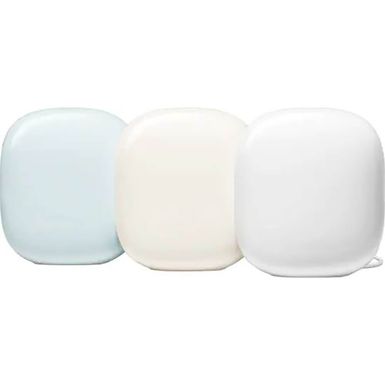 image of Google Nest Wifi Pro 6e AX5400 Mesh Router - 3 Pack - Multi-Color with sku:ga03904-electronicexpress