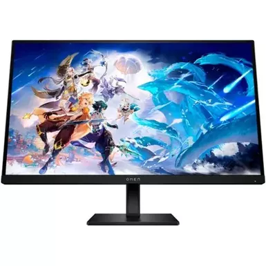 image of HP OMEN - 27" IPS LED QHD 240Hz FreeSync and G-SYNC Compatible Gaming Monitor with HDR (DisplayPort, HDMI, USB) - Black with sku:bb22104859-bestbuy