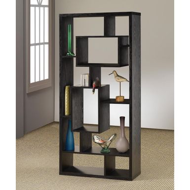 image of 10-shelf Bookcase Black Oak with sku:800262-coaster
