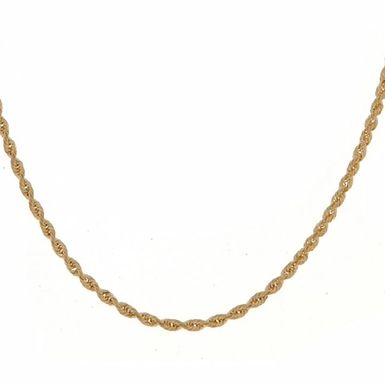 image of 14k Yellow Gold 1 mm Rope Chain Necklace ( 16-30 Inch ) - 30 Inch with sku:gta9wyiblpy0v83lynbmug--ovr