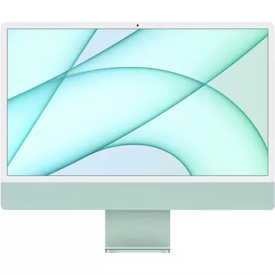 image of iMac 24" with Retina 4.5K display All-In-One - Apple M1 - 8GB Memory - 256GB SSD - Green with sku:acmjv83lla-adorama