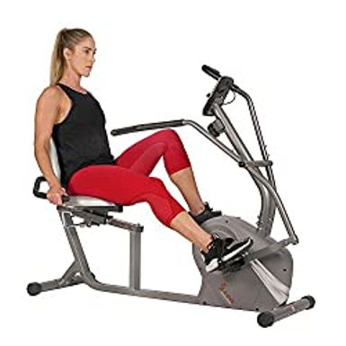 sunny cross training magnetic recumbent bike
