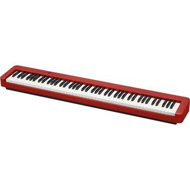 image of Casio CDP-S160 88-Key Compact Digital Piano Keyboard with Touch Response, 10 Tones, Red with sku:csdps160rd-adorama