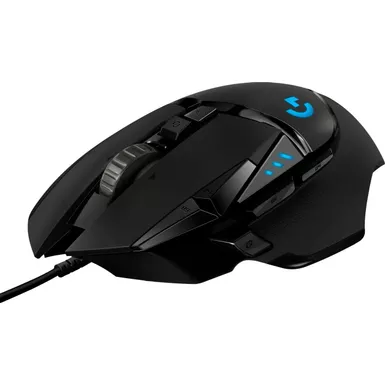 image of Logitech - G502 Hero Game Mouse Wired, Black with sku:5px567-ingram