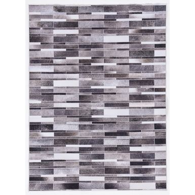 image of Lawshe Gray And Ivory 6.7X9.7 Area Rug with sku:lfxsr1376-linon