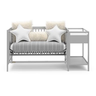 Graco Fable 4-in-1 Convertible Crib and Changer - Pebble Gray