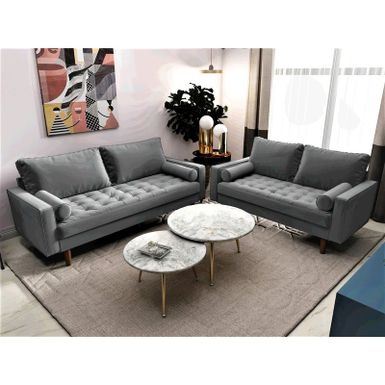 image of Mac Living Room Set - Grey with sku:utqgus0uweoafbw4iwzgtgstd8mu7mbs-overstock