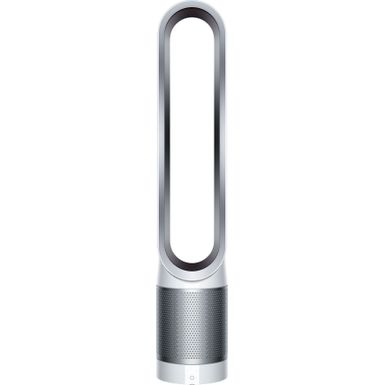 image of Dyson - Pure Cool Purifying Fan TP01, Tower - White/Silver with sku:bb21127910-6314652-bestbuy-dyson