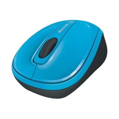 image of Microsoft Wireless Mobile Mouse 3500, USB 2.0, 1000 dpi, 3 Buttons, Cyan Blue with sku:misgmf00273-adorama