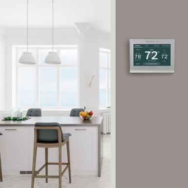 Alt View Zoom 17. Honeywell Home - Smart Color Thermostat with Wi-Fi Connectivity - Silver