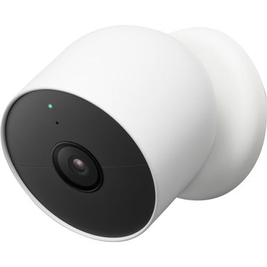image of Google - Nest Cam Indoor/Outdoor Wire Free Security Camera - Snow with sku:ga01317-us-streamline