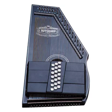 image of Oscar Schmidt OS73C 21 Chord Acoustic Auto Harp. Black with sku:osc-os73c-guitarfactory
