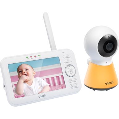 Alt View Zoom 13. VTech - 5" Video Baby Monitor w/Adaptive Night Light - White