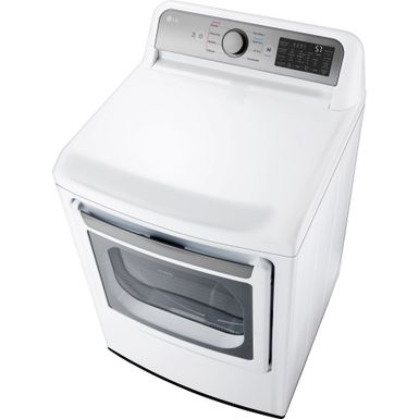 Alt View Zoom 14. LG - 7.3 Cu. Ft. Smart Gas Dryer with EasyLoad Door - White