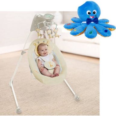 ingenuity inlighten cradling swing cuddle giraffe