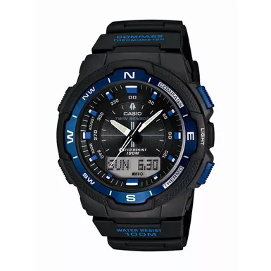 image of Casio - Twin Sensor Multi-Function Watch Black Resin Band with sku:sgw500h-2b-powersales