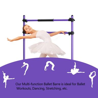 image of ZENOVA Ballet Barre Dance Barre,Portable and Light Weight Freestanding Dance Bar for Kids Stretch Bar - N/A - Purple with sku:20wwbun3bsafxqhyvtzqnwstd8mu7mbs--ovr