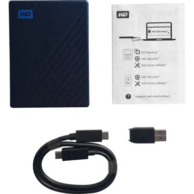 Alt View Zoom 15. WD - My Passport Ultra 4TB External USB 3.0 Portable Hard Drive - Blue