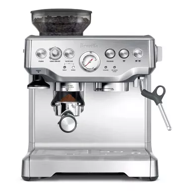 Breville - the Barista Express Espresso Machine with 15 bars of pressure, Milk Frother and intergrated grinder - Stainless Steel