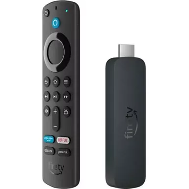 image of Amazon - Fire TV Stick 4K streaming device, includes support for Wi-Fi 6, Dolby Vision/Atmos, free & live TV - Black with sku:bb22208763-bestbuy